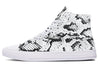 Snake Skin High Top Shoes Hightops YWF Women's Hightops White Sole US 5 / EU35.5