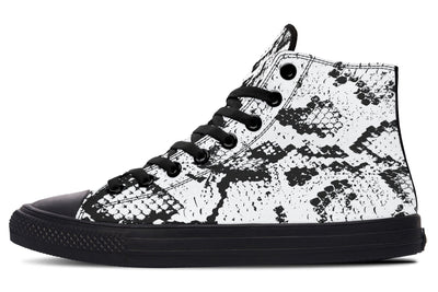 Snake Skin High Top Shoes Hightops YWF Women's Hightops Black Sole US 5 / EU35.5