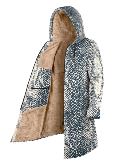 Snow Snake Cyber Cloak Hooded pullover Electro Threads Long Sleeve XXS Tan Sherpa