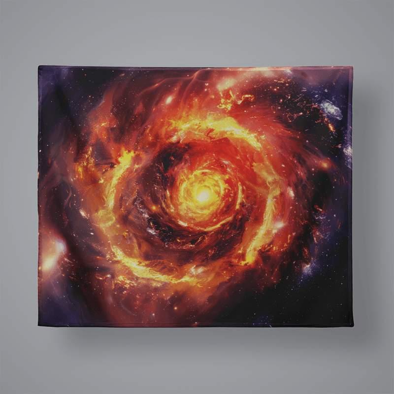 SOLAR INFERNO Plush Throw Blanket 50x60 Electro Threads 