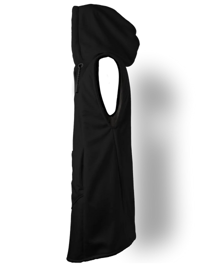 Solid Black Cyber Cloak Hooded pullover Electro Threads