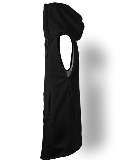 Solid Black Cyber Cloak Hooded pullover Electro Threads