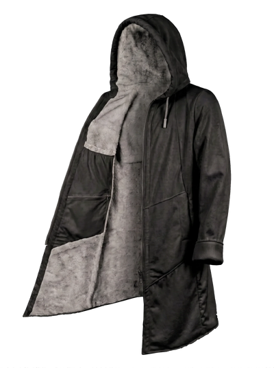 Solid Black Cyber Cloak Hooded pullover Electro Threads