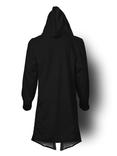 Solid Black Cyber Cloak Hooded pullover Electro Threads