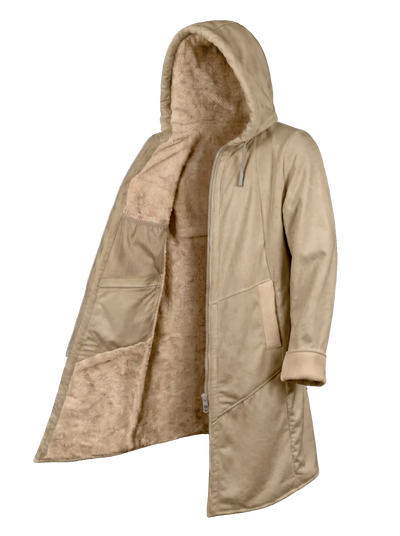 Solid Sand Cyber Cloak Hooded pullover Electro Threads