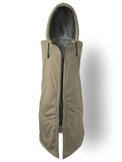 Solid Sand Cyber Cloak Hooded pullover Electro Threads