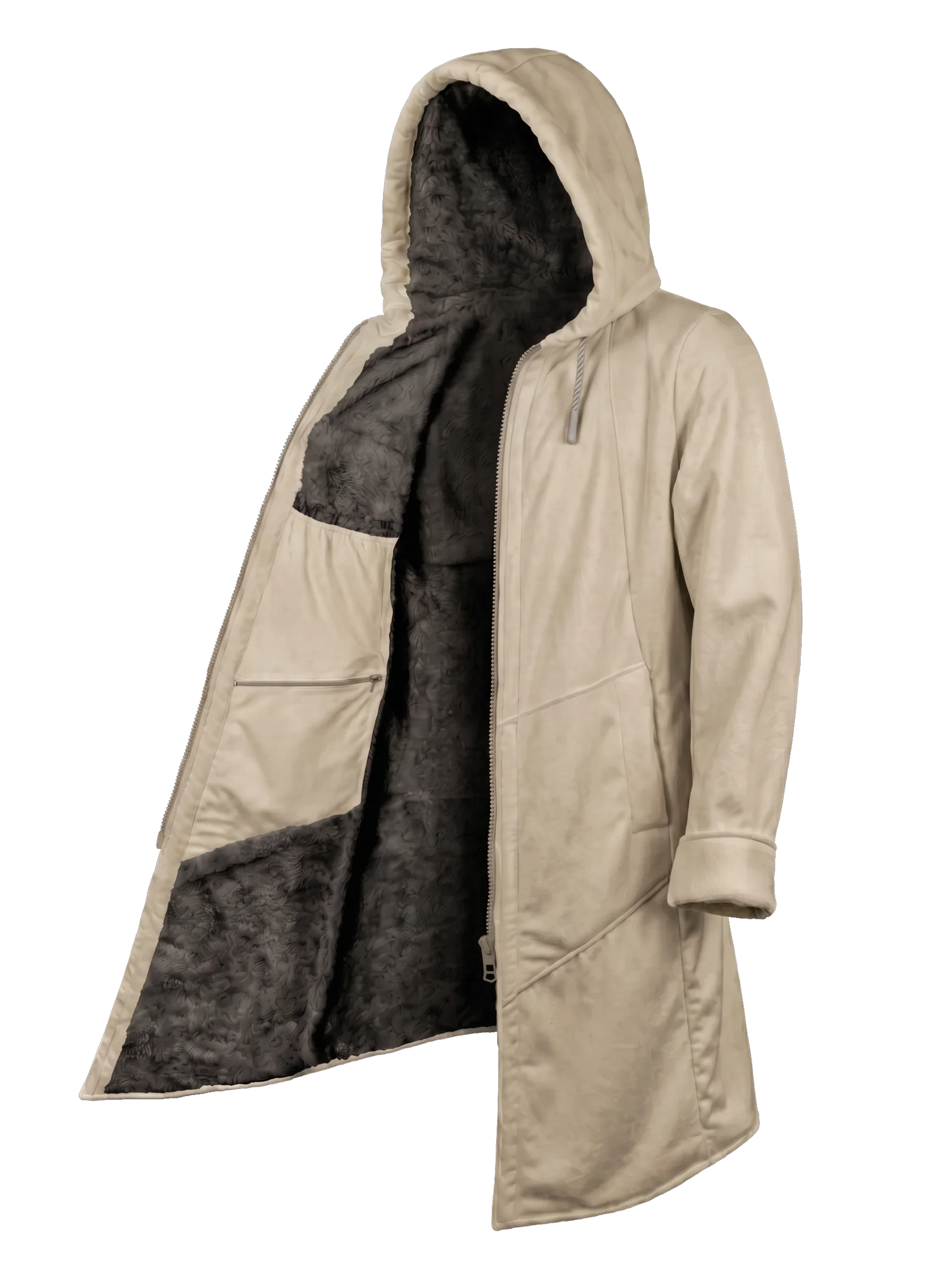 Solid Sand Cyber Cloak Hooded pullover Electro Threads 