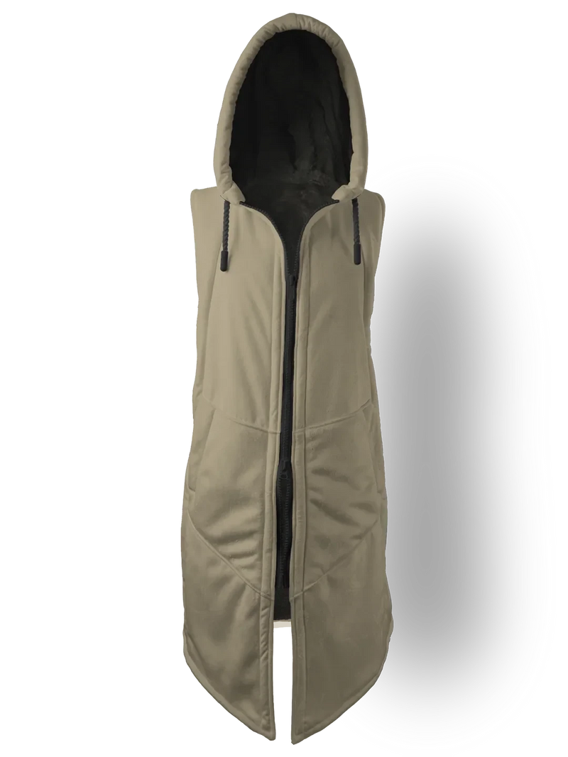 Solid Sand Cyber Cloak Hooded pullover Electro Threads 