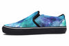 Space Jam Galaxy Slip on Shoes Slipons YWF Women's Slip On Black Sole US 6 / EU36