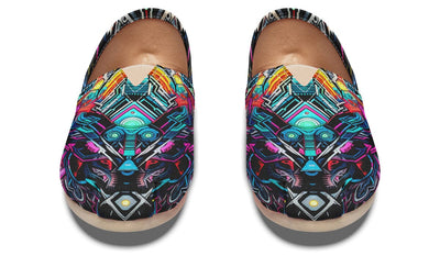 Space Symmetry Casual Slip on Shoes Casualshoes Electro Threads