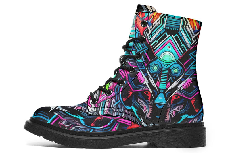 Space Symmetry Combat Boots Boots Electro Threads 