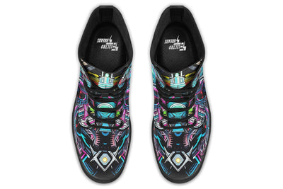 Space Symmetry Combat Boots Boots Electro Threads