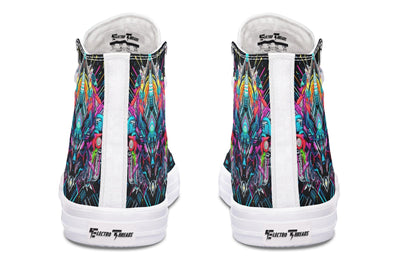 Space Symmetry High Top Shoes Hightops Electro Threads