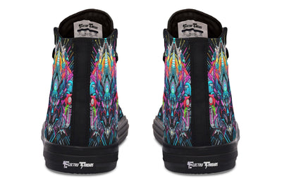 Space Symmetry High Top Shoes Hightops Electro Threads