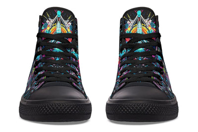 Space Symmetry High Top Shoes Hightops Electro Threads