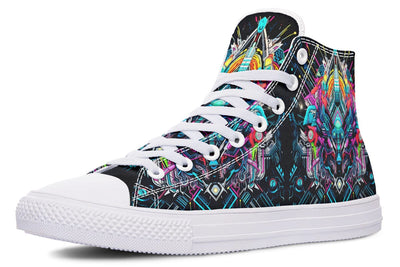 Space Symmetry High Top Shoes Hightops Electro Threads