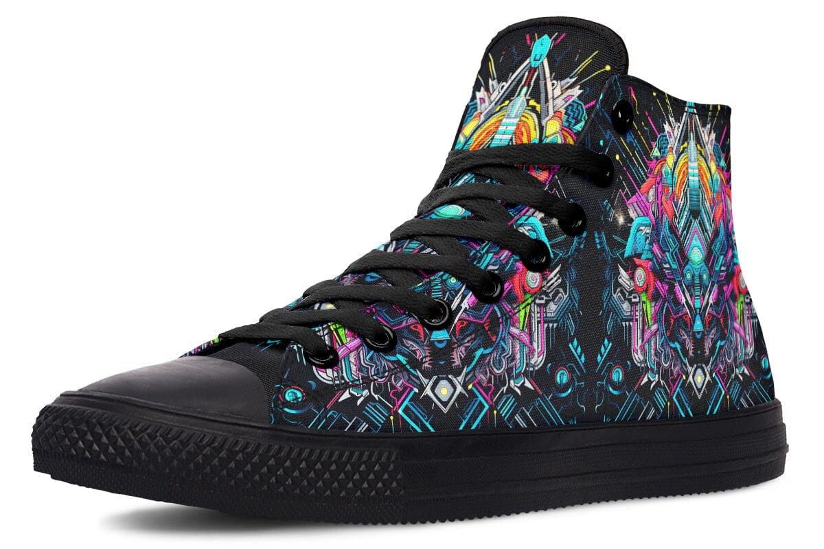 Space Symmetry High Top Shoes Hightops Electro Threads 