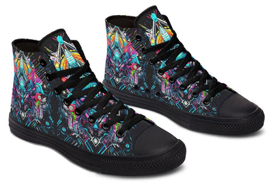 Space Symmetry High Top Shoes Hightops Electro Threads