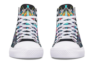 Space Symmetry High Top Shoes Hightops Electro Threads