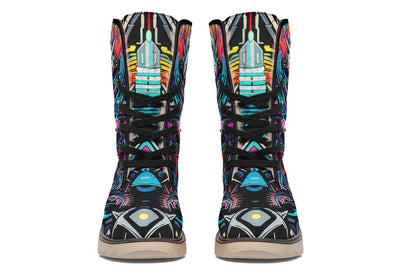 Space Symmetry Moon Boots Polarboots Electro Threads