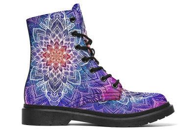 Spark Of Joy Mandala Combat Boots Boots YWF