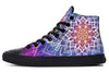 Spark Of Joy Mandala High Top Shoes Hightops YWF Women's Hightops Black Sole US 5 / EU35.5