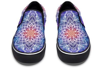 Spark of Joy Mandala Slip on Shoes Slipons YWF