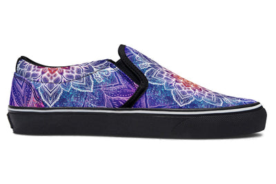 Spark of Joy Mandala Slip on Shoes Slipons YWF