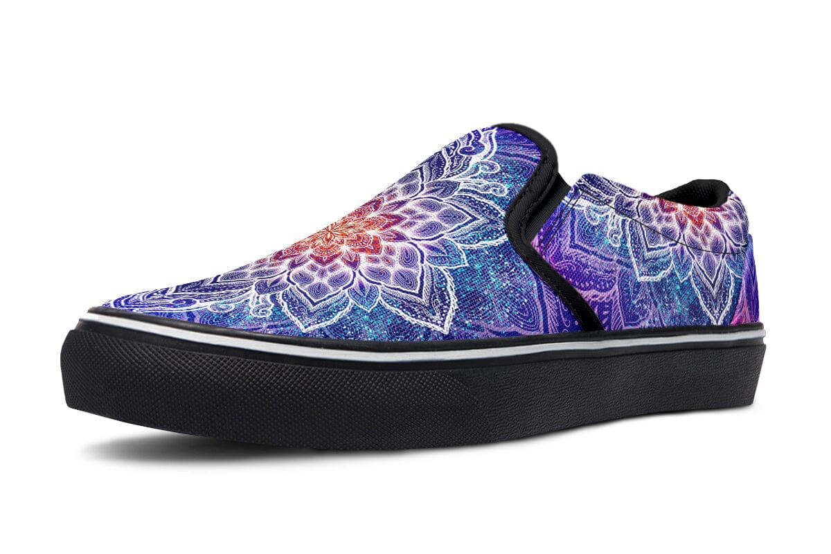 Spark of Joy Mandala Slip on Shoes Slipons YWF 