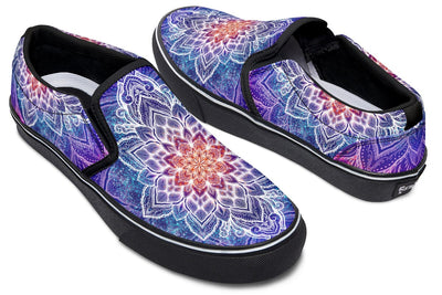 Spark of Joy Mandala Slip on Shoes Slipons YWF