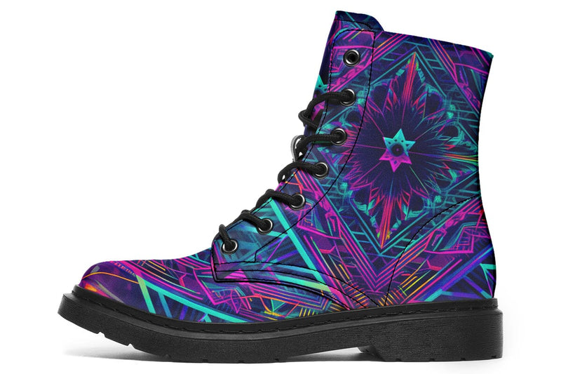 Star Convergence Combat Boots Boots Electro Threads 