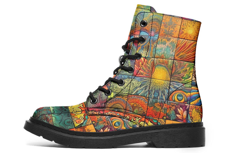 Sunny Blotter Combat Boots Boots Electro Threads 