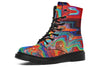 Swirling Vision Combat Boots Boots Electro Threads