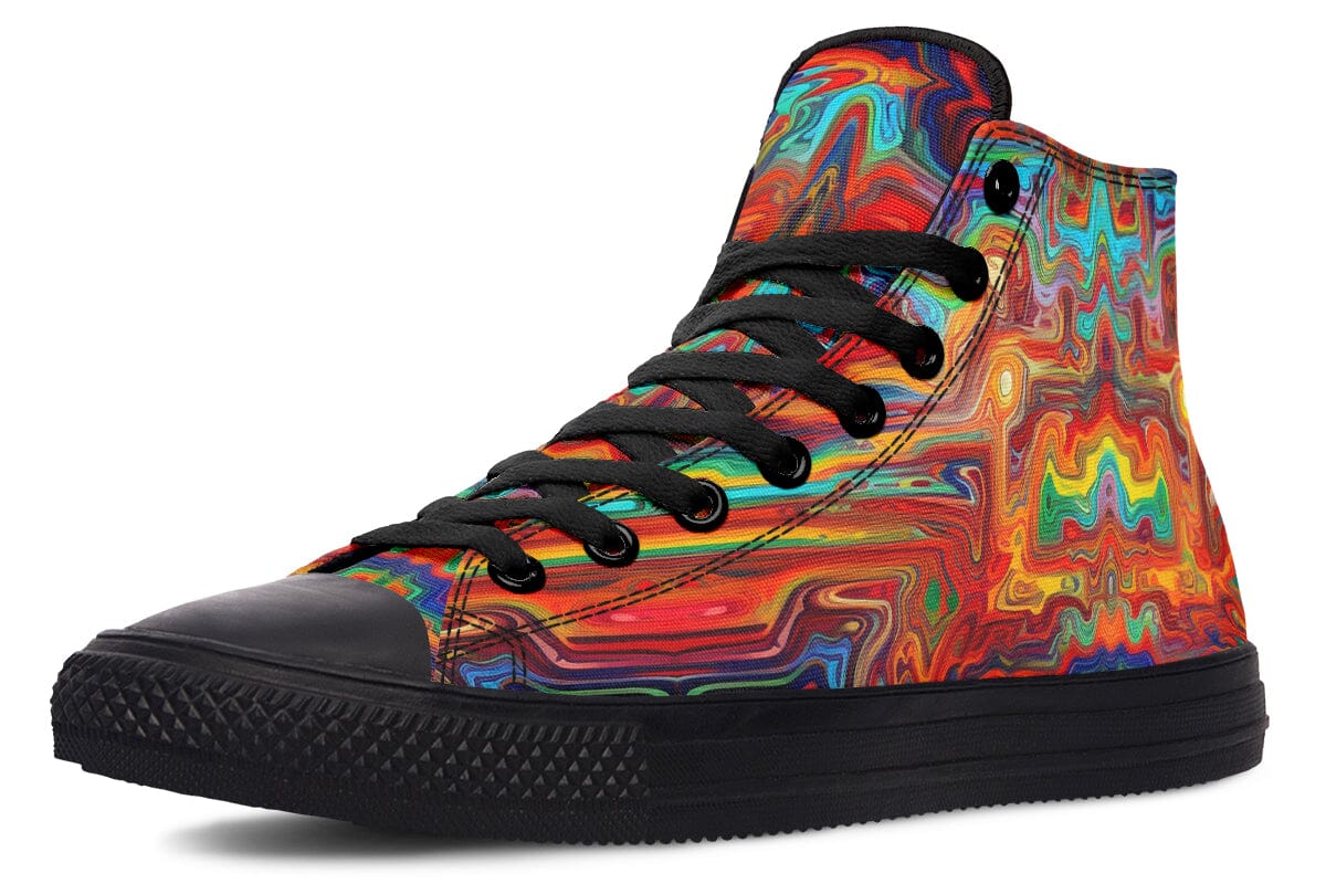 Swirling Vision High Top Shoes Hightops Electro Threads 