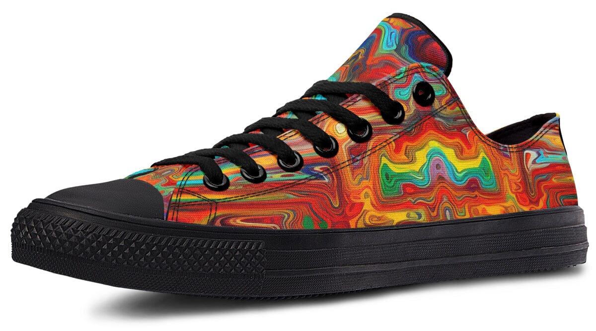 Swirling Vision Low Top Shoes Lowtops Electro Threads 