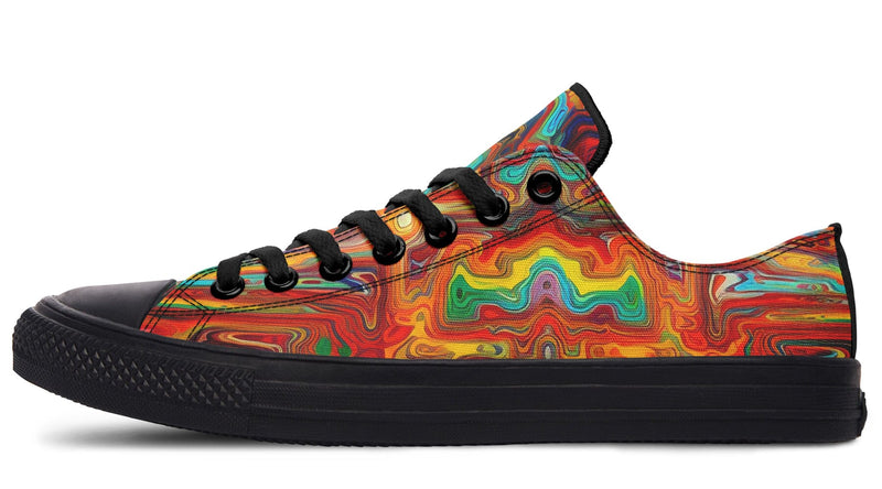 Swirling Vision Low Top Shoes Lowtops Electro Threads 