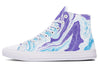 Swirls High Top Shoes Hightops YWF Women's Hightops White Sole US 5 / EU35.5