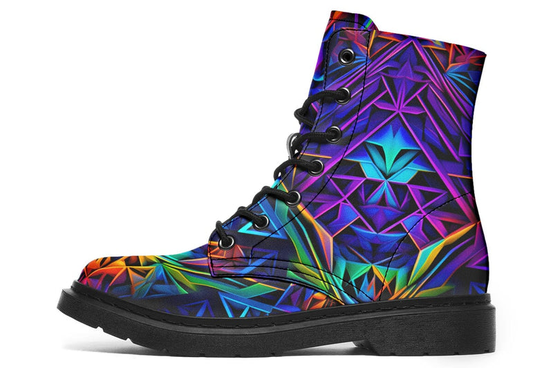 Symmetry Patches Combat Boots Boots Electro Threads 