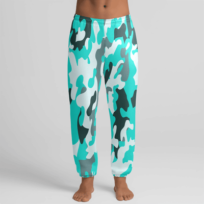 teal camo Unisex Relaxed Sweatpant Electro Threads
