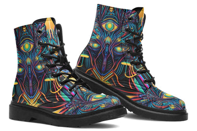 Third Eye Combat Boots Boots Electro Threads