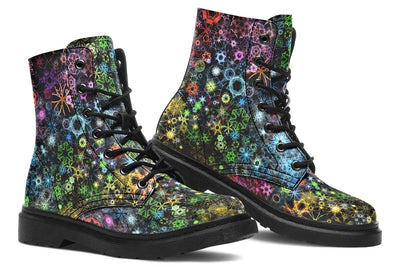 Trippy Constellation Combat Boots Boots YWF