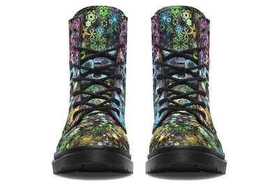 Trippy Constellation Combat Boots Boots YWF