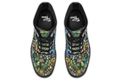 Trippy Constellation Combat Boots Boots YWF