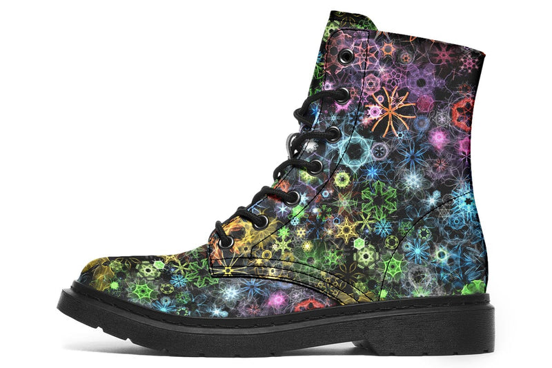 Trippy Constellation Combat Boots Boots YWF 