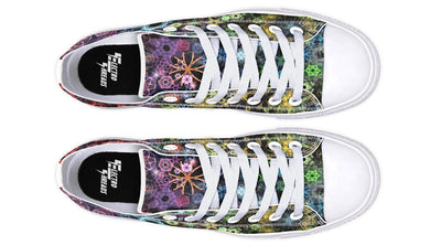 Trippy Constellation Low Top Shoes Lowtops Electro Threads