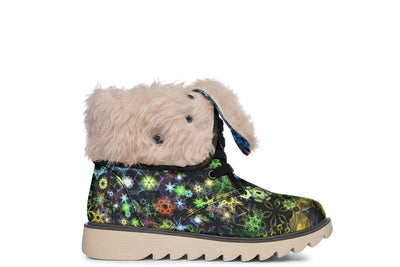 Trippy Constellation Moon Boots Polarboots Electro Threads