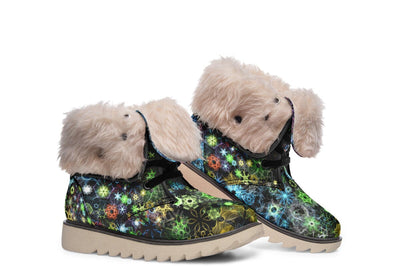 Trippy Constellation Moon Boots Polarboots Electro Threads