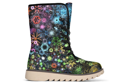 Trippy Constellation Moon Boots Polarboots Electro Threads