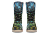 Trippy Constellation Moon Boots Polarboots Electro Threads