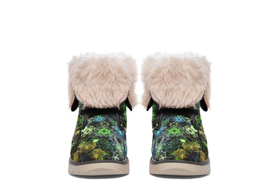 Trippy Constellation Moon Boots Polarboots Electro Threads